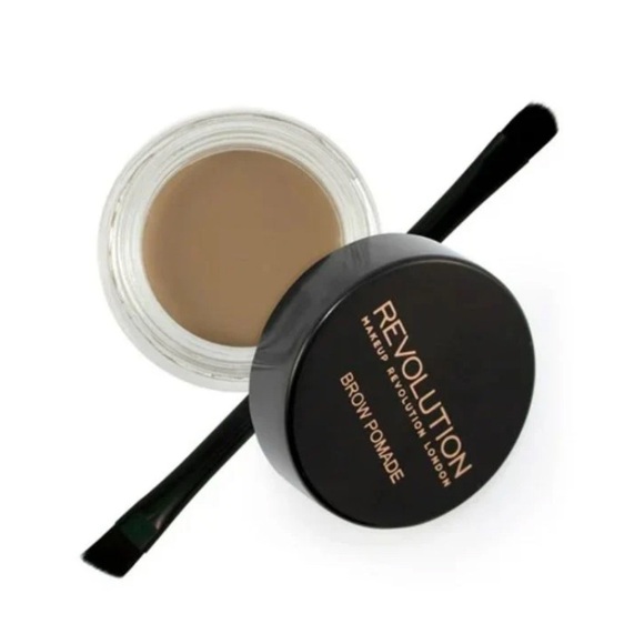NEW Makeup Revolution Smudge Proof Cream Brow Pomade w/ Application Brush-Blonde - Picture 1 of 7